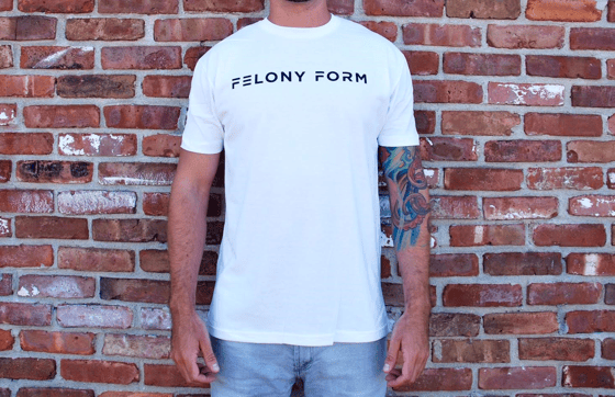 Image of Felony Form T-shirt in White