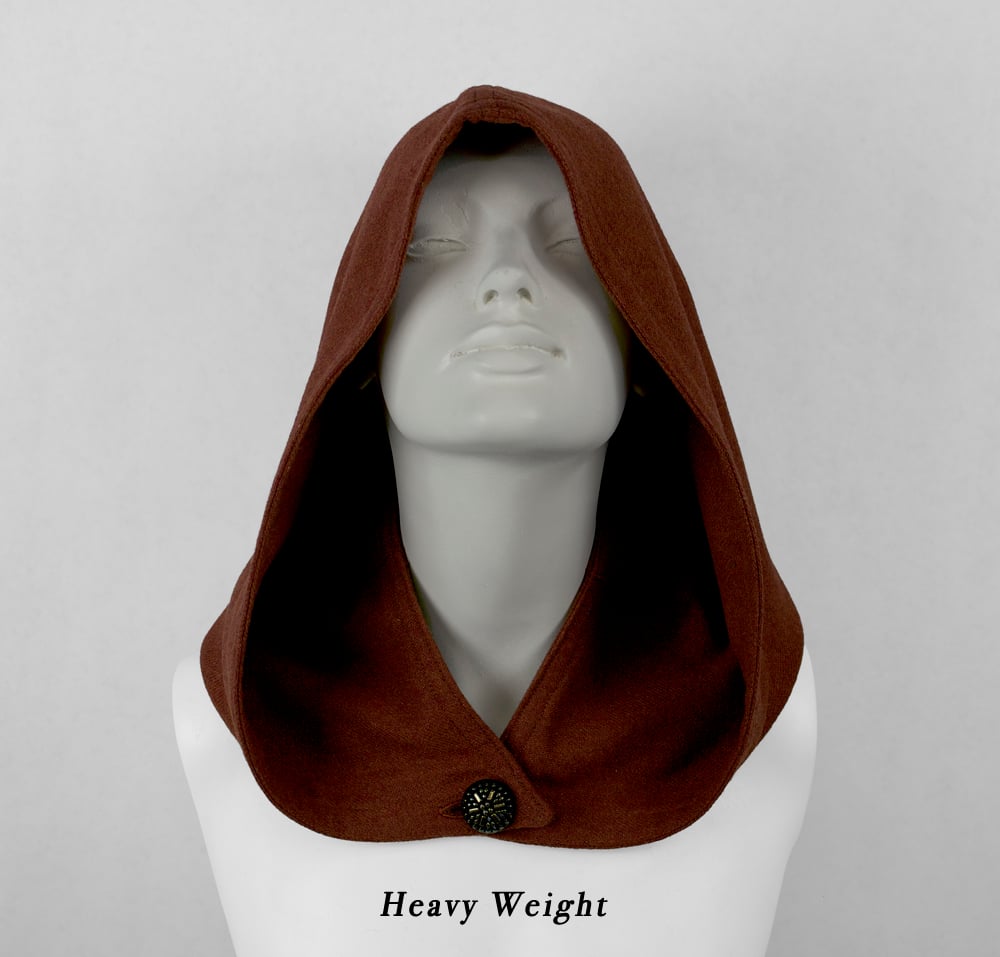 Image of Brick Red Wool Hood