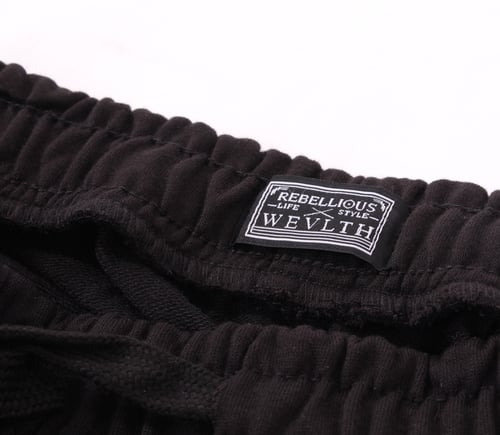 Image of RWLS Premium Fleece Ribbed Jogger Black