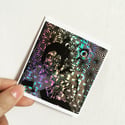 Black On Hologram---Custom Eggshell Stickers