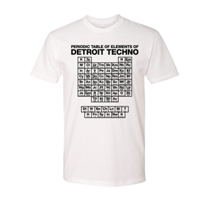 Image of Periodic Table of Elements of Detroit Techno - White