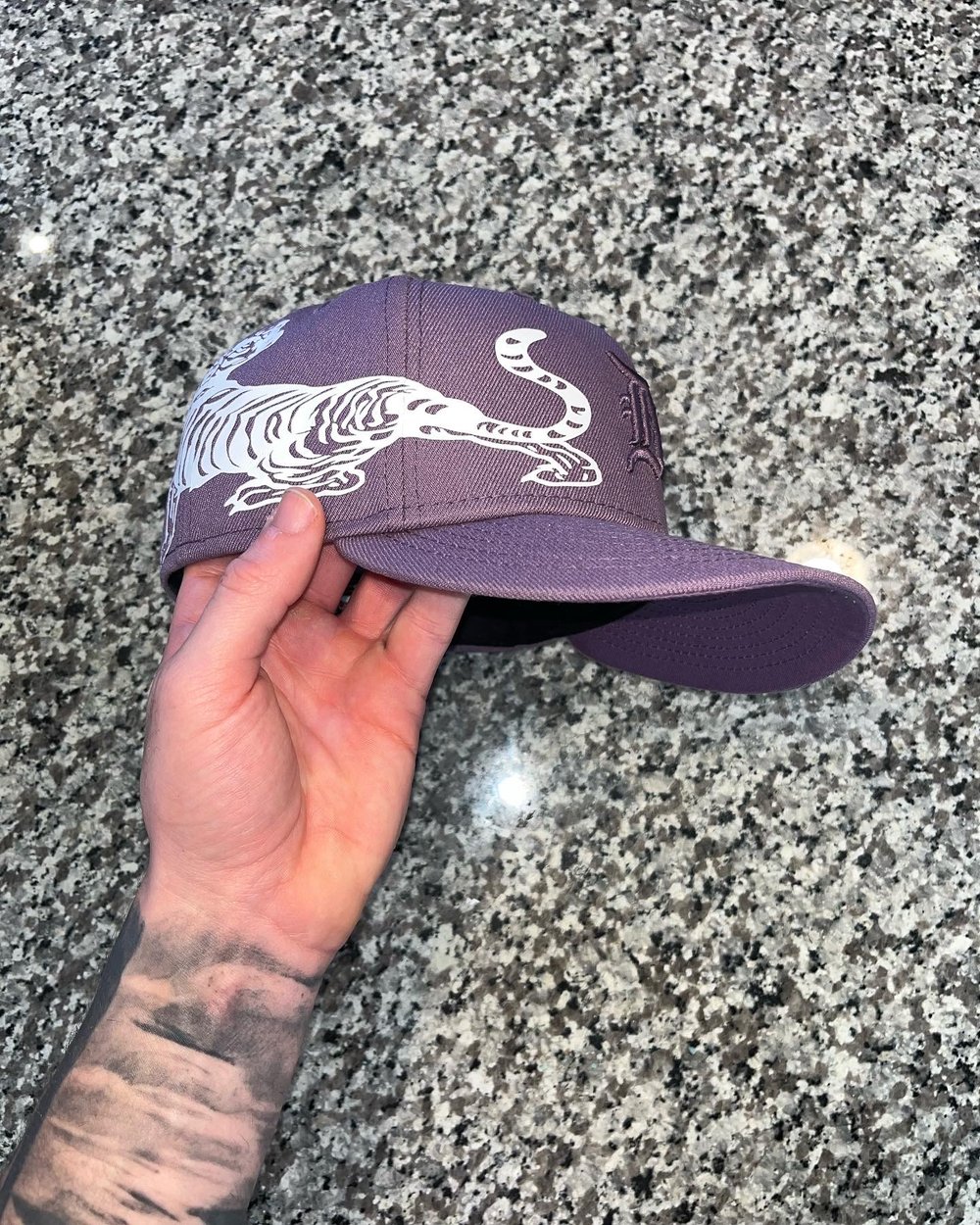 Image of TONAL PURPLE DETRIOT TIGERS CUSTOM FITTED 