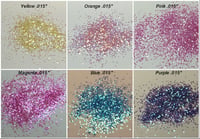 Colored Iridescent Hex Glitter .015"