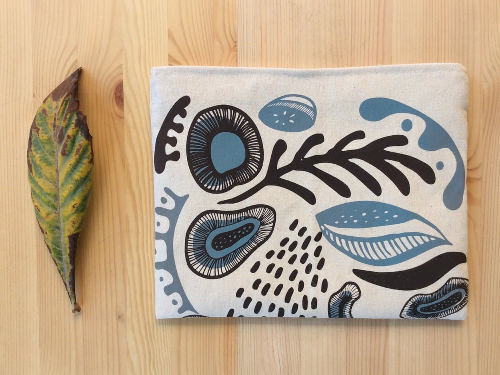 Image of Screen printed clutch purse 
