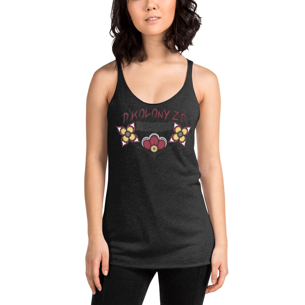 D'Kolonyzd Records x Emily Kewageshig Art Racerback Tank