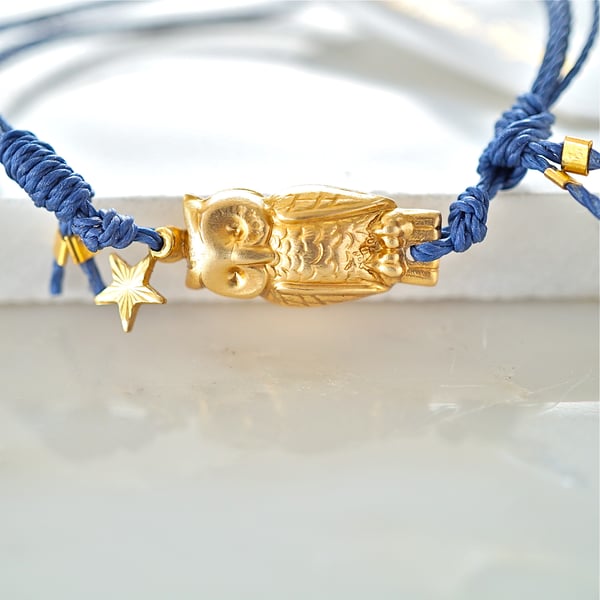 Image of Owl and star friendship bracelet