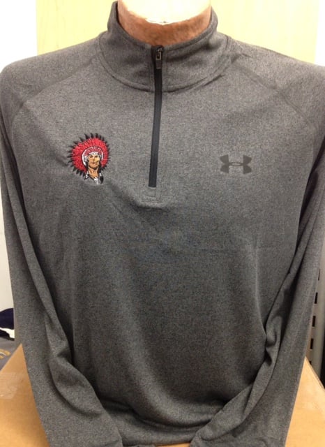 Image of Under Armour Long Sleeve 1/4 zip grey