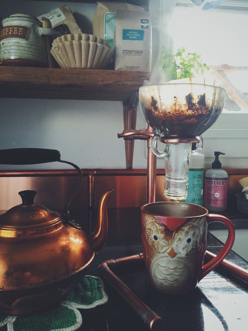 Image of Custom Copper Drip Coffee Stand