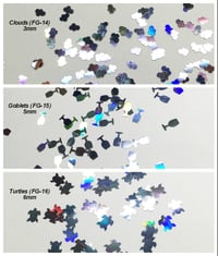 Image 2 of MORE Silver Holo Fun-Shaped Glitters