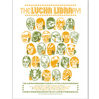 Lucha Library poster by Rockets Are Red