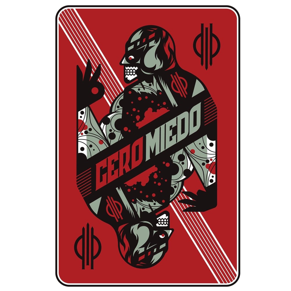 Image of Cero Miedo "Playing Card" Poster by Rockets Are Red (Only 100 Made)