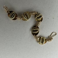 Image 2 of Asake// Brass Cowrie Amulet bracelet 