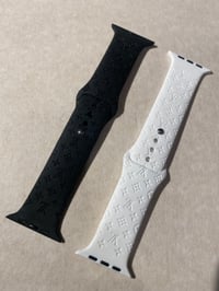 Image 2 of Custom "Louis Vuitton" monogram Apple Watch band