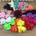 Image of Satin Matte Bow on 5/8 inch elastic-16 colors