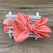 Image of Satin Matte Bow on 5/8 inch elastic-16 colors