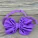 Image of Satin Matte Bow on 5/8 inch elastic-16 colors