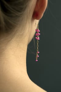 Image 1 of Boucle d'Oreille Perle Grappe / Chaine OR