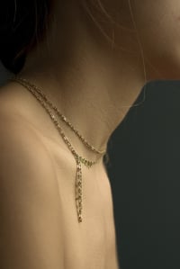 Image 1 of Collier Perle "Cravate" / Chaine OR