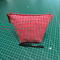 Image 1 of Houndstooth Selvedge Standing Pouch