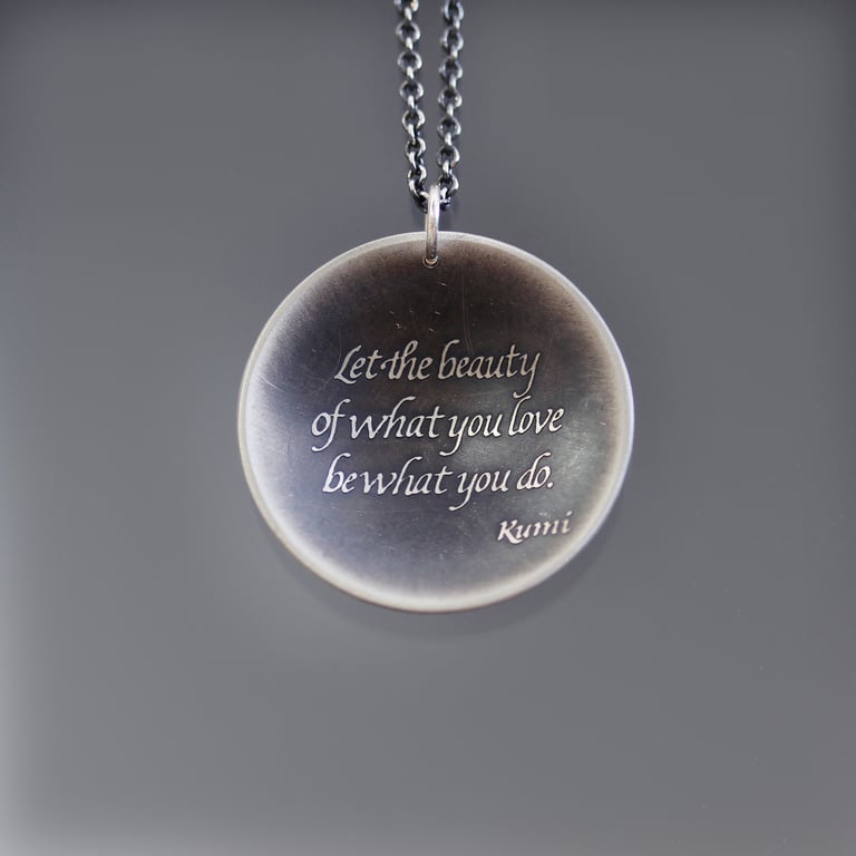 Oxidized Sterling Silver Rumi Necklace  Image 4