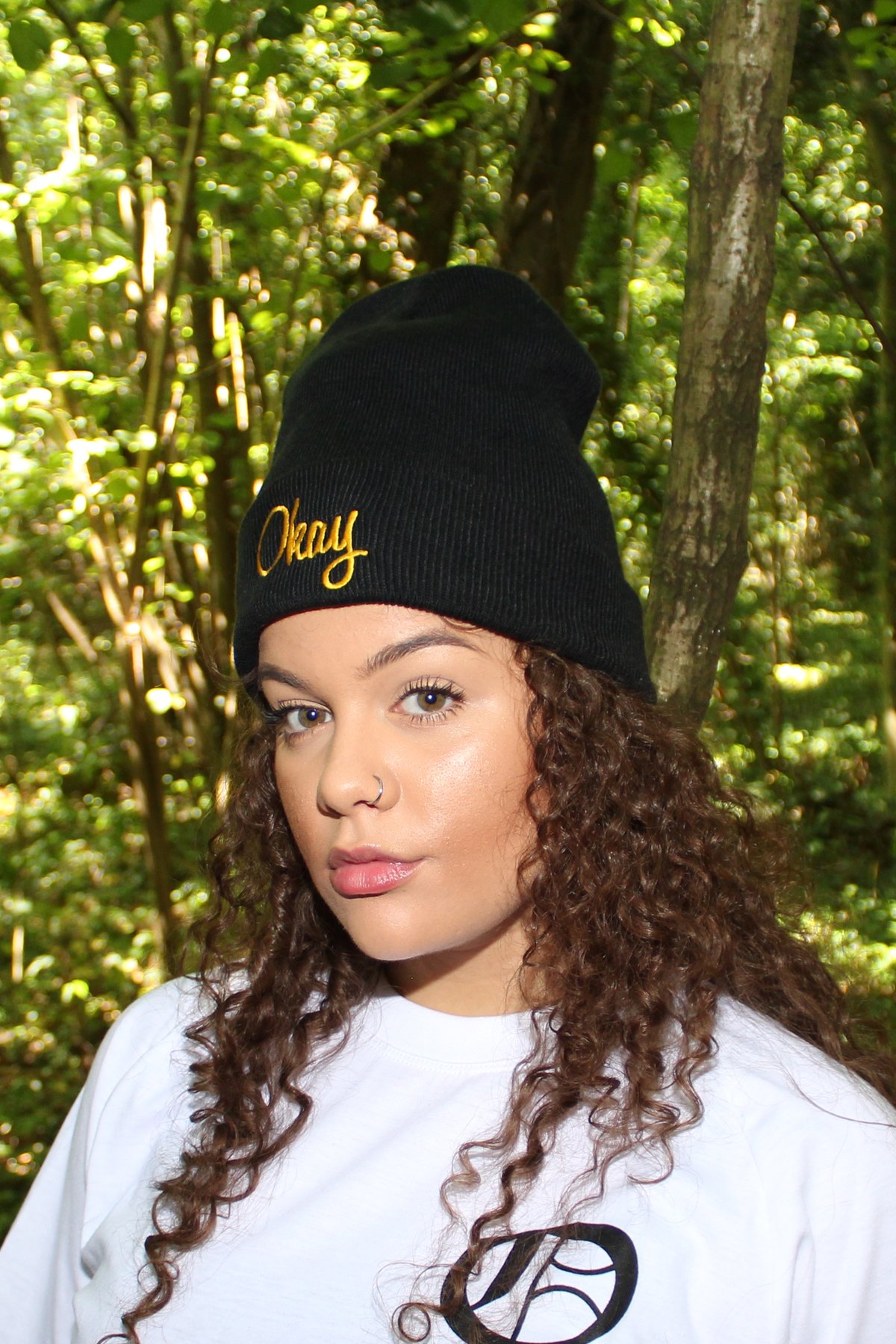 Image of OKAY Black Beanie Hat