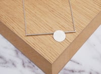 Image 1 of Circle and Bar Necklace