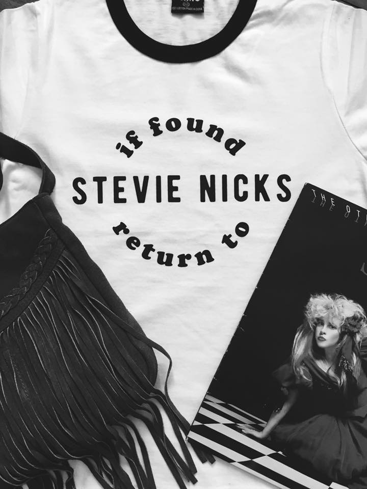 Image of if found return to STEVIE NICKS t-shirt