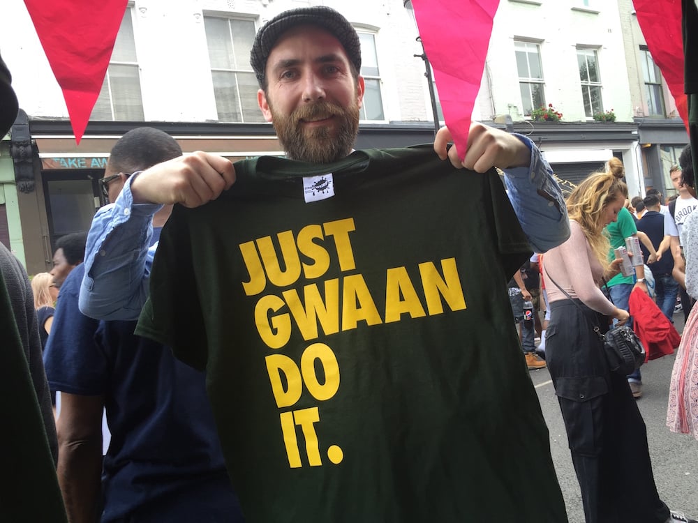 Image of JUST GWAAN DO IT Carnival '16 Special - UNISEX FOREST GREEN + YELLOW