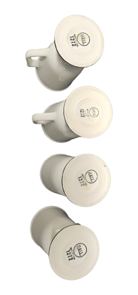 Image 2 of Set of 4 Hall Pottery Irish Coffee Mugs