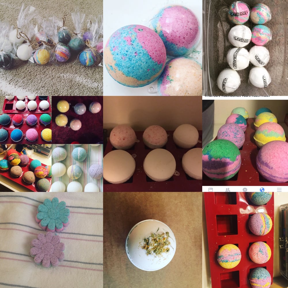 Image of Organic Bath Bombs (Handmade item, Made to order)