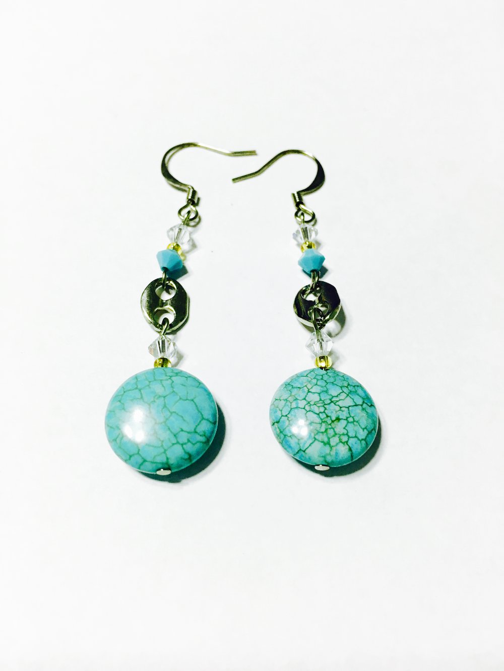 Image of Turquoise Style Dangle Earrings