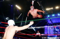 Image 4 of Dragon Lee - THE MASK Worn In CMLL 83rd Ann. Mask vs. Mask Match