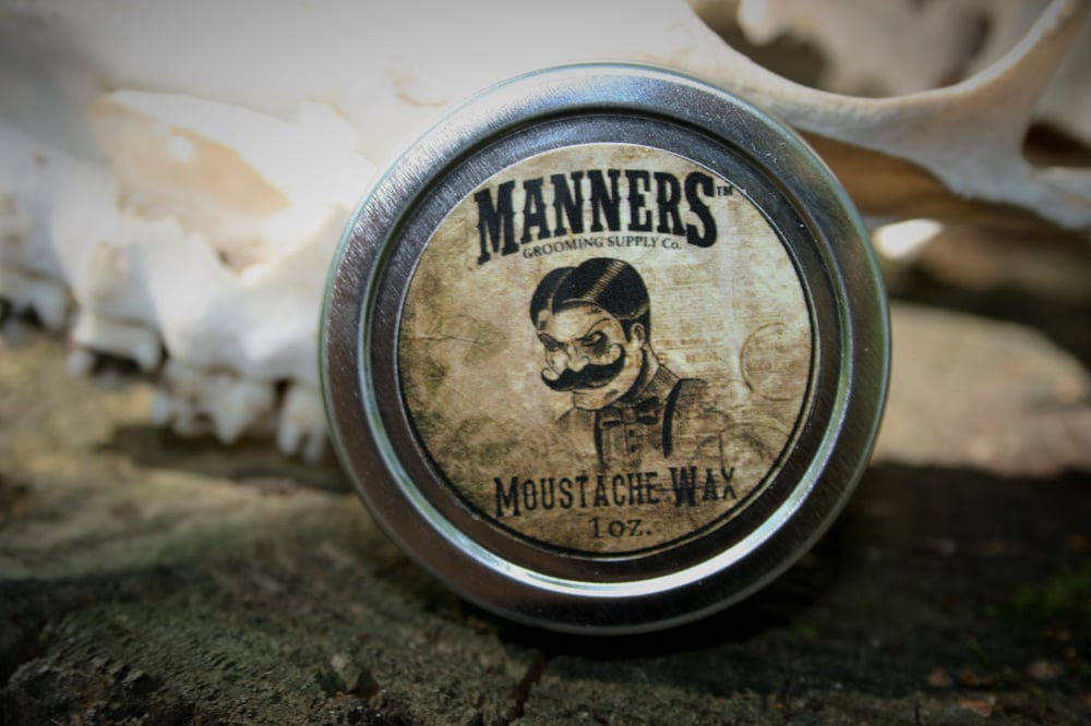 Image of MOUSTACHE WAX - All Natural 1oz. Tin (choose your scent)