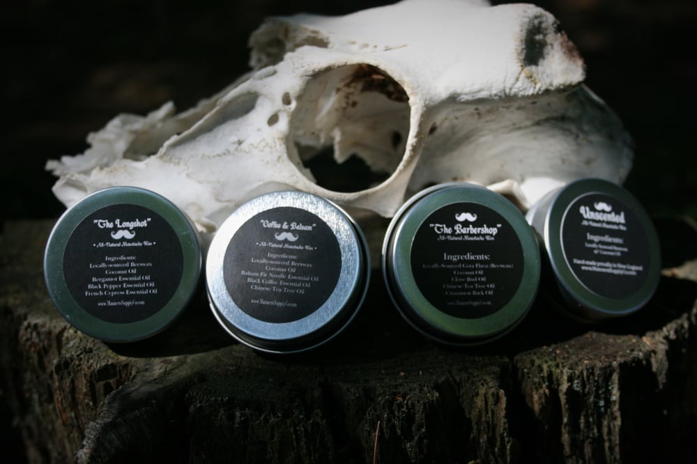 Image of MOUSTACHE WAX - All Natural 1oz. Tin (choose your scent)