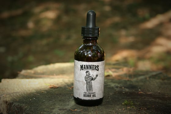 Image of "THE LONGSHOT" Premium Beard Oil - Amber Dropper Bottle