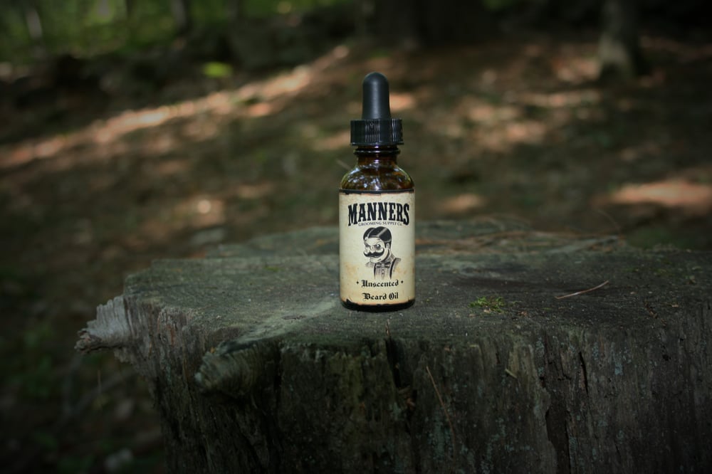 Image of "UNSCENTED" BEARD OIL - Amber Dropper Bottle