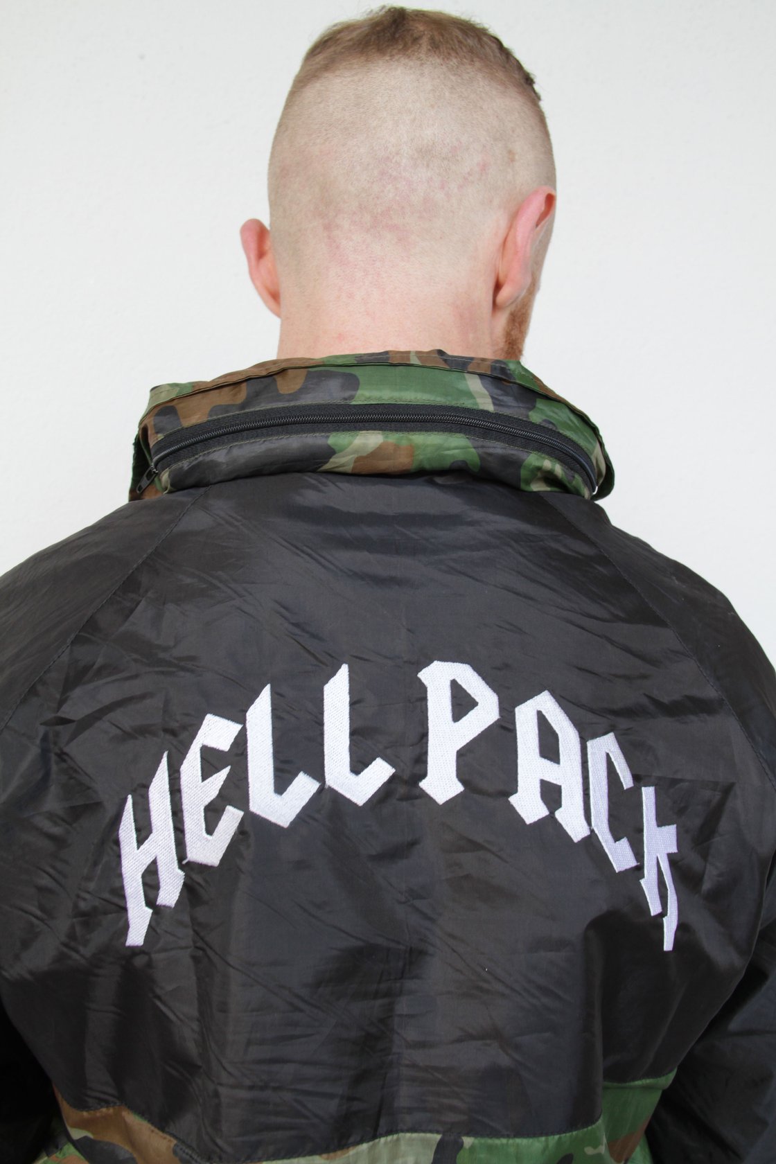 Image of HELLPACK Camo Windbreaker