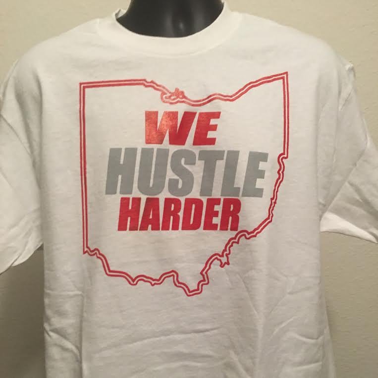 Image of We Hustle Harder (Scarlet and Gray)