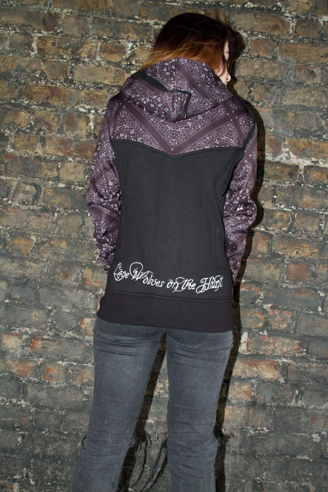 Image of Hell or Win Paisley Ladies Hood