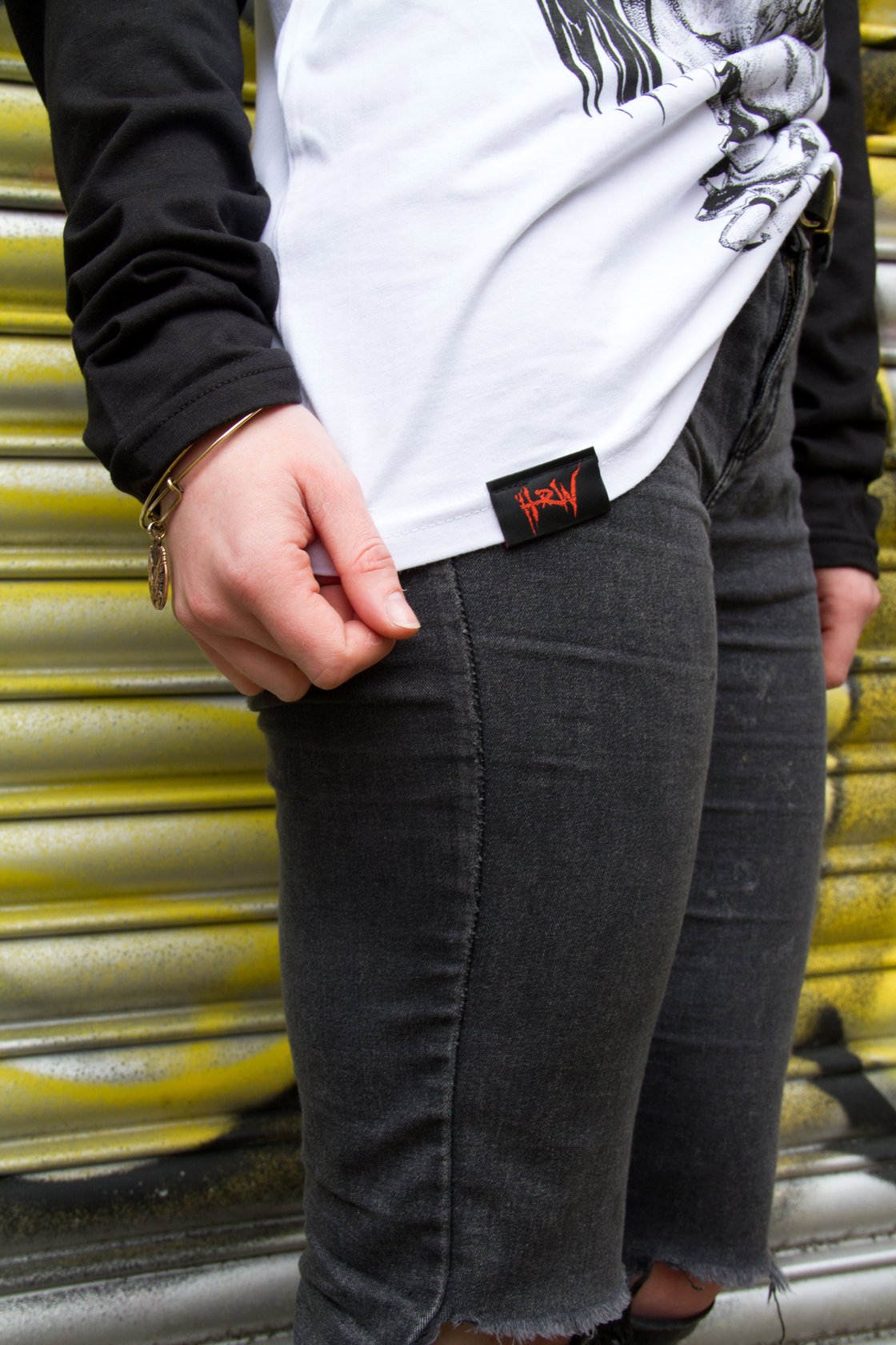 Image of Wolf Lady of the Apocalypse Contrast Long Sleeve Raglan Tee