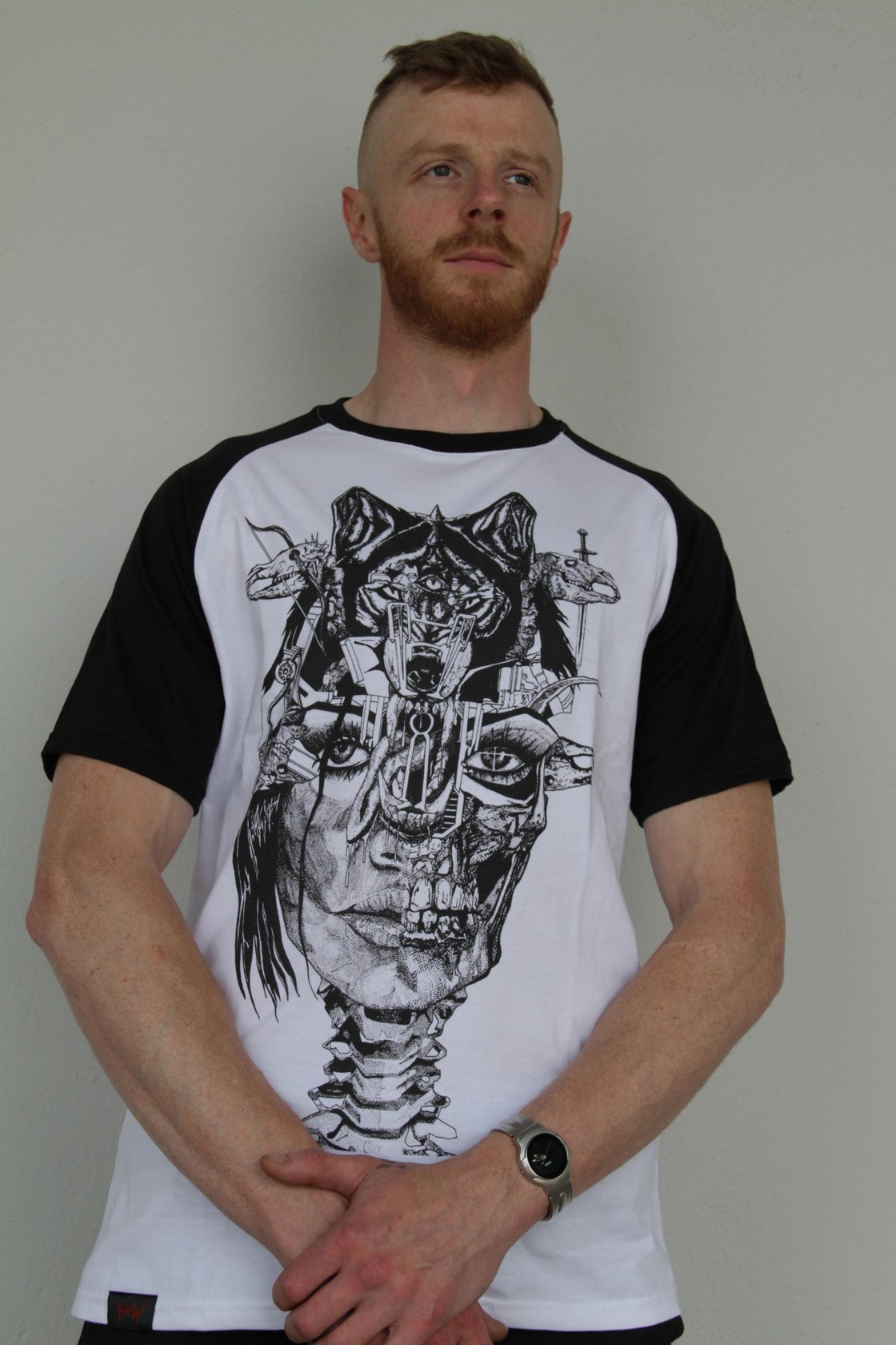 Image of Wolf Lady of the Apocalypse Contrast Raglan Tee