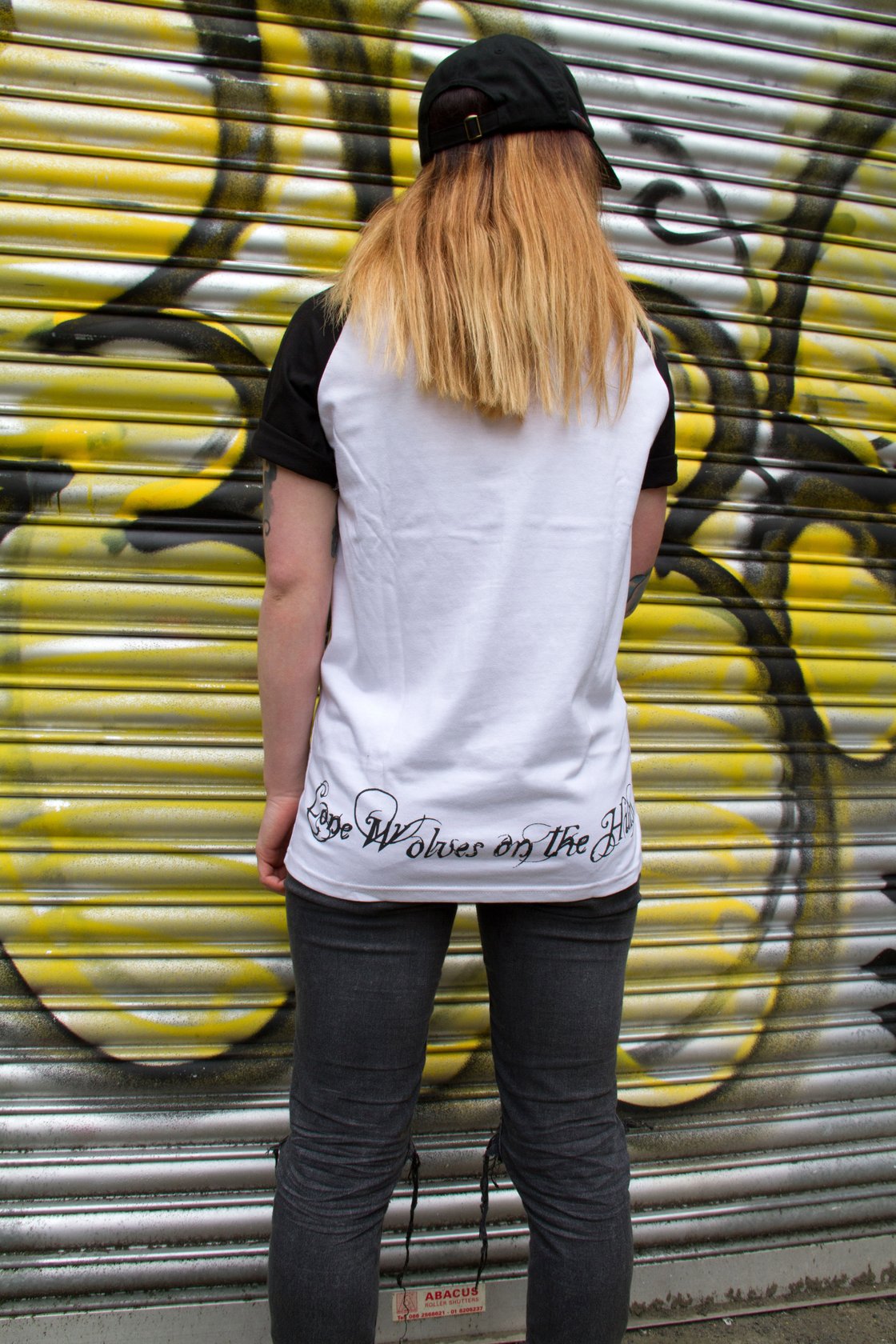 Image of Wolf Lady of the Apocalypse Contrast Raglan Tee