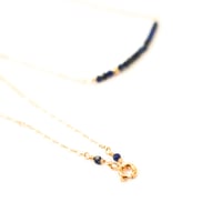 Image 4 of Lapis lazuli line necklace 14kt gold-filled