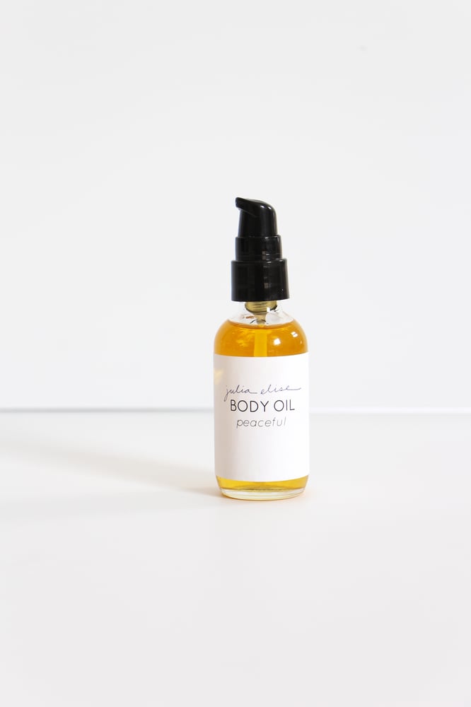Image of peaceful body oil