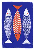 Image of 3 Fish Silkscreen Print