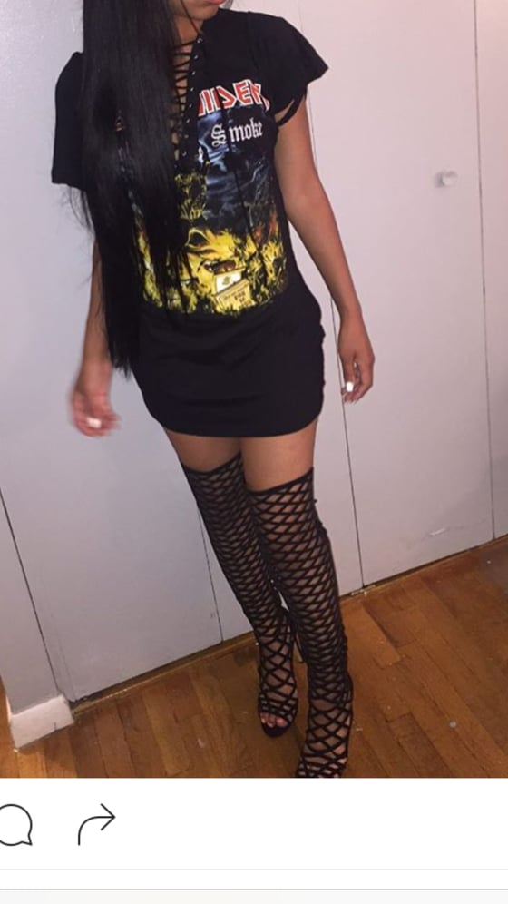 Image of Iron maiden fitted dress