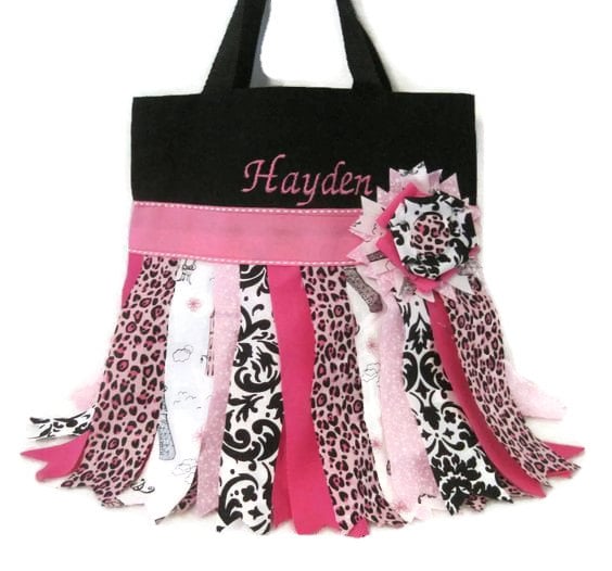 Image of Pink Rag Skirt Tote bag