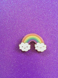 Image 3 of Happy Rainbow Enamel Pin