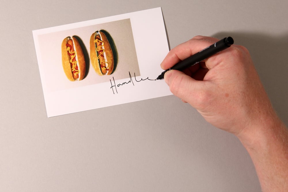 Image of Hot Dog Autograph Mini Print