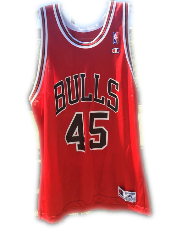 Image of VTG Jordan Chicago Bulls "TheReturn" Champion Jersey Size 48